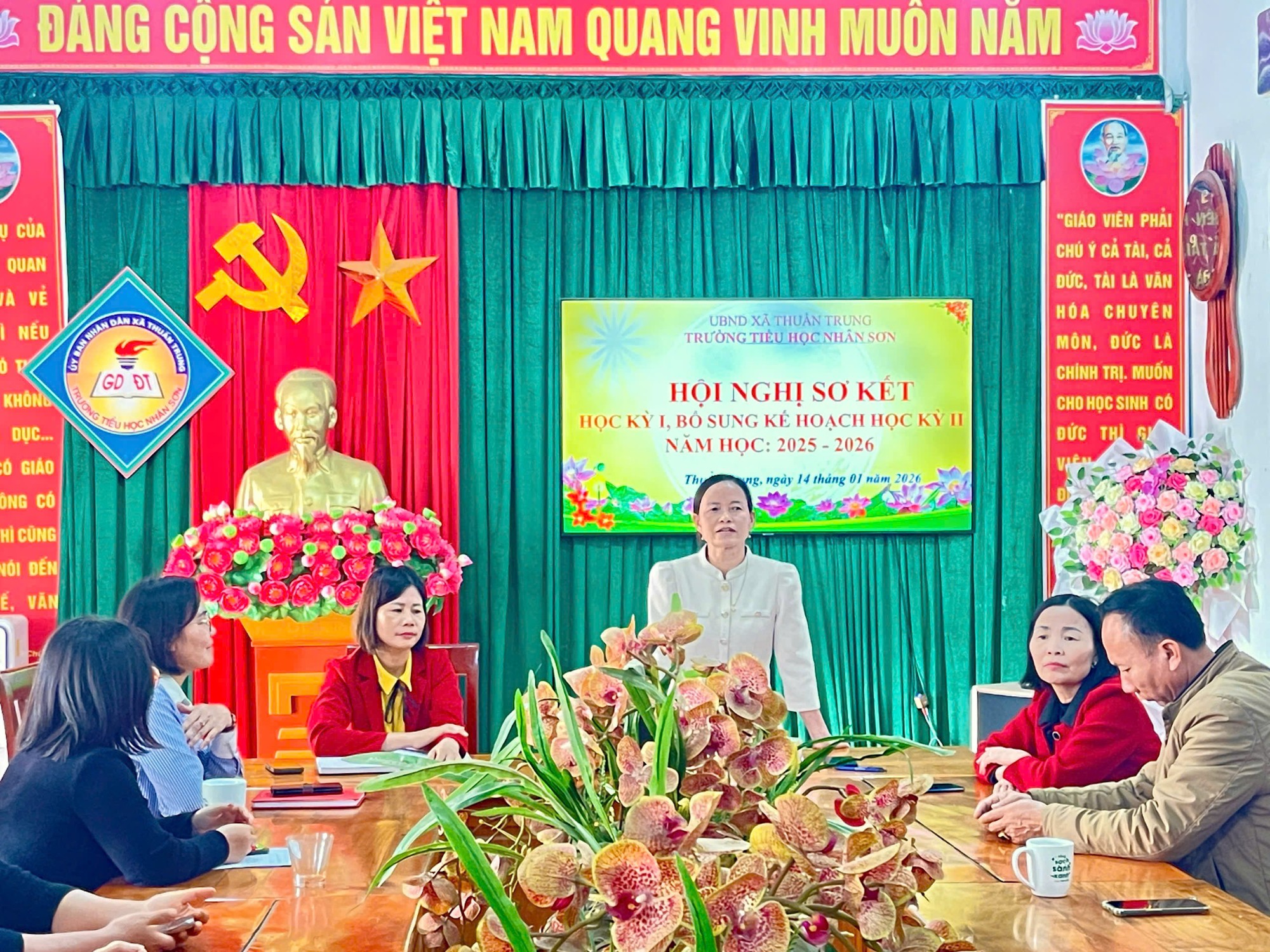 HỘI NGHỊ SƠ KẾT HỌC KỲ I – TRIỂN KHAI NHIỆM VỤ HỌC KỲ II NĂM HỌC 2025 - 2026